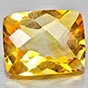 Natural Yellow Citrine  2.69 Ct. Cushion Checkerboard 10.1 x 10.1 x 7.9 Mm. Gemstone