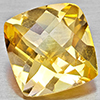 Natural Yellow Citrine 3.81 Ct. Cushion Checkerboard Cut 10.2 x 10 Mm Gemstone