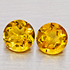 Natural Yellow Citrine 2.48 Ct. 2 Pcs Round Shape 7.1 Mm Gemstones From Brazil Natural Yellow Citrine 2.48 Ct. 2 Pcs Round Shape 7.1 Mm Gemstones From Brazil