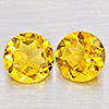 Natural Yellow Citrine 2.23 Ct. 2 Pcs Round Shape 7.2 Mm Gemstones From Brazil Natural Yellow Citrine 2.23 Ct. 2 Pcs Round Shape 7.2 Mm Gemstones From Brazil