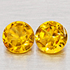 Natural Yellow Citrine 2.57 Ct. 2 Pcs Round Shape 7.2 Mm Gemstones From Brazil Natural Yellow Citrine 2.57 Ct. 2 Pcs Round Shape 7.2 Mm Gemstones From Brazil
