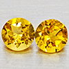 Natural Yellow Citrine 2.10 Ct. 2 Pcs Round Shape 6.9 Mm Gemstones From Brazil Natural Yellow Citrine 2.10 Ct. 2 Pcs Round Shape 6.9 Mm Gemstones From Brazil