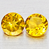 Natural Yellow Citrine 2.28 Ct. 2 Pcs Round Shape 7.1 Mm Gemstones From Brazil Natural Yellow Citrine 2.28 Ct. 2 Pcs Round Shape 7.1 Mm Gemstones From Brazil