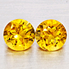 Natural Yellow Citrine 2.61 Ct. 2 Pcs Round Shape 7.1 Mm Gemstones From Brazil Natural Yellow Citrine 2.61 Ct. 2 Pcs Round Shape 7.1 Mm Gemstones From Brazil
