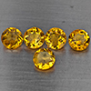 Natural Yellow Citrine 6.03 Ct. 5 Pcs Round Shape 7.2 Mm Gemstone from Brazil Natural Yellow Citrine 6.03 Ct. 5 Pcs Round Shape 7.2 Mm Gemstone from Brazil