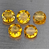 Natural Yellow Citrine 6.34 Ct. 5 Pcs Round Shape 7.2 Mm Gemstone from Brazil Natural Yellow Citrine 6.34 Ct. 5 Pcs Round Shape 7.2 Mm Gemstone from Brazil