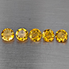 Natural Yellow Citrine 5.75 Ct. 5 Pcs Round Shape 7.2 Mm Gemstone from Brazil Natural Yellow Citrine 5.75 Ct. 5 Pcs Round Shape 7.2 Mm Gemstone from Brazil