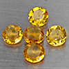 Natural Yellow Citrine 5.55 Ct. 5 Pcs Round Shape 7.2 Mm Gemstone from Brazil Natural Yellow Citrine 5.55 Ct. 5 Pcs Round Shape 7.2 Mm Gemstone from Brazil