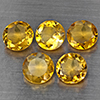 Natural Yellow Citrine 5.93 Ct. 5 Pcs Round Shape 7 Mm Gemstone from Brazil Natural Yellow Citrine 5.93 Ct. 5 Pcs Round Shape 7 Mm Gemstone from Brazil