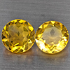 Natural Yellow Citrine 2.39 Ct. 2 Pcs Round Shape 7.6 Mm Gemstone from Brazil Natural Yellow Citrine 2.39 Ct. 2 Pcs Round Shape 7.6 Mm Gemstone from Brazil