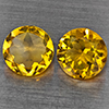 Natural Yellow Citrine 2.74 Ct. 2 Pcs Round Shape 7.8 Mm Gemstone from Brazil Natural Yellow Citrine 2.74 Ct. 2 Pcs Round Shape 7.8 Mm Gemstone from Brazil