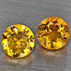 Natural Yellow Citrine 1.84 Ct. 2 Pcs Round Shape 6.5 Mm Gemstone from Brazil Natural Yellow Citrine 1.84 Ct. 2 Pcs Round Shape 6.5 Mm Gemstone from Brazil