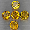 Natural Yellow Citrine 5.60 Ct. 5 Pcs Round Shape 7.3 Mm Gemstone from Brazil Natural Yellow Citrine 5.60 Ct. 5 Pcs Round Shape 7.3 Mm Gemstone from Brazil
