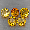 Natural Yellow Citrine 6.52 Ct. 5 Pcs Round Shape 7.3 Mm Gemstone from Brazil Natural Yellow Citrine 6.52 Ct. 5 Pcs Round Shape 7.3 Mm Gemstone from Brazil