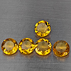 Natural Yellow Citrine 4.98 Ct. 5 Pcs Round Shape 7.2 Mm Gemstone from Brazil Natural Yellow Citrine 4.98 Ct. 5 Pcs Round Shape 7.2 Mm Gemstone from Brazil