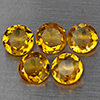 Natural Yellow Citrine 4.62 Ct. 5 Pcs Round Shape 7 Mm Gemstone from Brazil Natural Yellow Citrine 4.62 Ct. 5 Pcs Round Shape 7 Mm Gemstone from Brazil