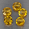 Natural Yellow Citrine 4.73 Ct. 5 Pcs Round Shape 7.3 Mm Gemstone from Brazil Natural Yellow Citrine 4.73 Ct. 5 Pcs Round Shape 7.3 Mm Gemstone from Brazil