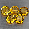 Natural Yellow Citrine 4.63 Ct. 5 Pcs Round Shape 6.9 Mm Gemstone from Brazil Natural Yellow Citrine 4.63 Ct. 5 Pcs Round Shape 6.9 Mm Gemstone from Brazil
