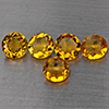 Natural Yellow Citrine 5.06 Ct. 5 Pcs Round Shape 7.2 Mm Gemstone from Brazil Natural Yellow Citrine 5.06 Ct. 5 Pcs Round Shape 7.2 Mm Gemstone from Brazil