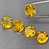 Natural Yellow Citrine 5.38 Ct. 5 Pcs Round Shape 7.2 Mm Gemstone from Brazil Natural Yellow Citrine 5.38 Ct. 5 Pcs Round Shape 7.2 Mm Gemstone from Brazil