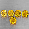 Natural Yellow Citrine 6.37 Ct. 5 Pcs Round Shape 7.4 Mm Gemstone from Brazil Natural Yellow Citrine 6.37 Ct. 5 Pcs Round Shape 7.4 Mm Gemstone from Brazil