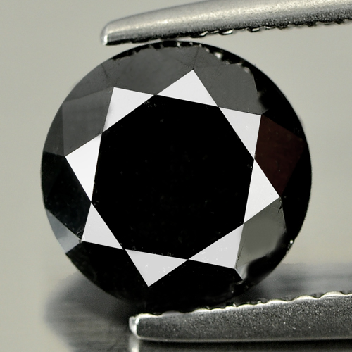 2.39 Ct. Beautiful Natural Black Loose Diamond Round Brilliant Cut