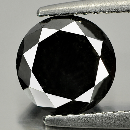 1.85 Ct. Wonderful  Round Brilliant Cut Natural Black Loose Diamond