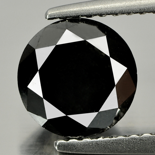 1.82 Ct. Round Brilliant Cut Natural Black Loose Diamond