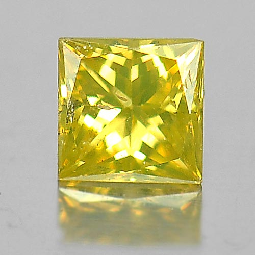 0.10 Ct. Baguette Princess Cut Natural Good Color Yellow Loose Diamond