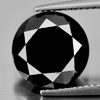7.19 Ct. Round 11.2 Mm. Natural Black Loose Diamond
