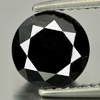 2.40 Ct. 7.7 Mm. Round Brilliant Cut Natural Black Loose Diamond