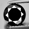 1.55 Ct. Size 6.6 Mm. Round Brilliant Cut Natural Black Loose Diamond