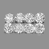 Unheated 0.18 Ct. 8 Pcs. Round Brilliant Cut Natural Loose Diamond