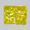 Yellow Loose Diamond 0.39 Ct. 4 Pcs. Square Princess Cut Natural Belgium