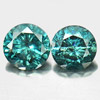 0.16 Ct. 2 Pcs. Nice Round Brilliant Cut Natural Blue Loose Diamond