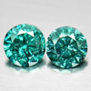 0.16 Ct. 2 Pcs. Alluring Round Brilliant Cut Natural Blue Loose Diamond