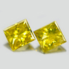 0.22 Ct. 2 Pcs. Alluring Natural Yellow Loose Diamond Baguette Princess Cut