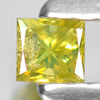 0.11 Ct. Attractive Natural Yellow Loose Diamond Baguette Princess Cut