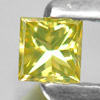 0.10 Ct. Good Cutting Square Princess Cut Natural Yellow Loose Diamond