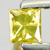 Baguette Princess Cut 0.12 Ct. Nice Natural Yellow Loose Diamond Belgium