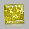 0.10 Ct. Baguette Princess Cut Natural Yellow Loose Diamond From Belgium