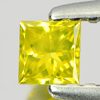 0.17 Ct. Good Color Square Princess Cut Natural Yellow Loose Diamond