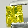 0.14 Ct. Good Color Square Princess Cut Natural Yellow Loose Diamond
