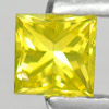 0.16 Ct. Good Color Square Princess Cut Natural Yellow Loose Diamond