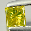 0.14 Ct. Good Color Square Princess Cut Natural Yellow Loose Diamond