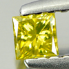 0.13 Ct. Nice Color Square Princess Cut Natural Yellow Loose Diamond