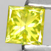 0.17 Ct. Good Color Square Princess Cut Natural Yellow Loose Diamond