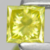 0.16 Ct. Good Color Square Princess Cut Natural Yellow Loose Diamond