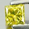 0.19 Ct. Nice Color Square Princess Cut 2.8 Mm. Natural Yellow Loose Diamond