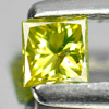 0.14 Ct. Nice Color Square Princess Cut Natural Yellow Loose Diamond